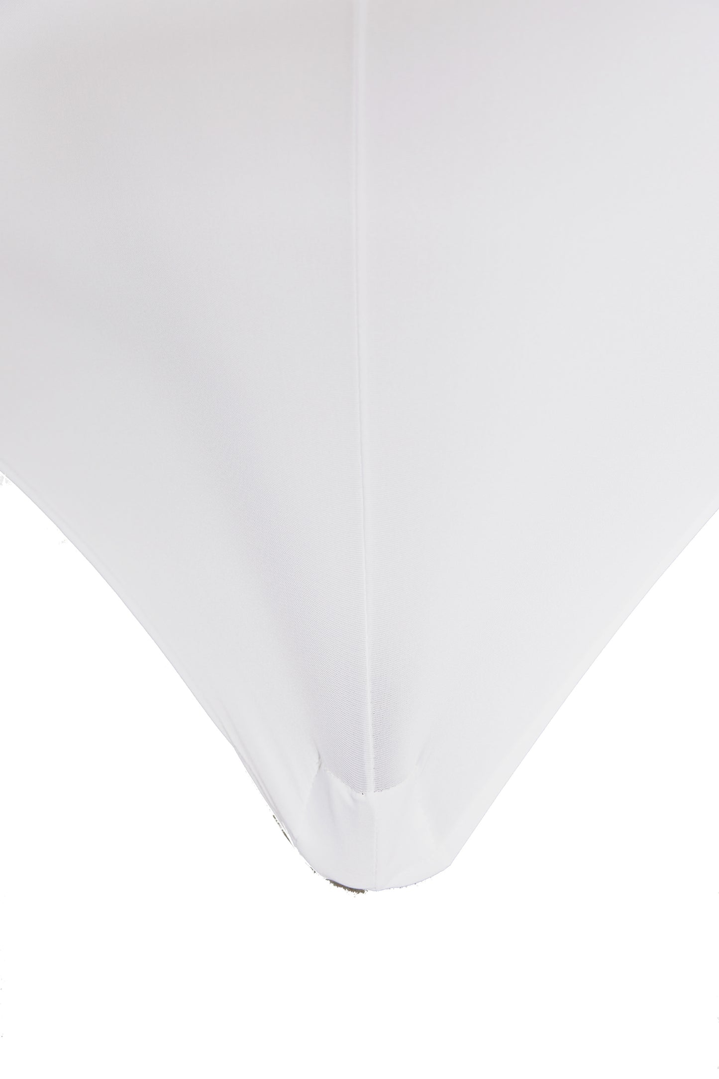 BTExpert Stretchable White Tablecloth, Fitted Spandex Covers for 6ft Indoor Outdoor Folding Tables