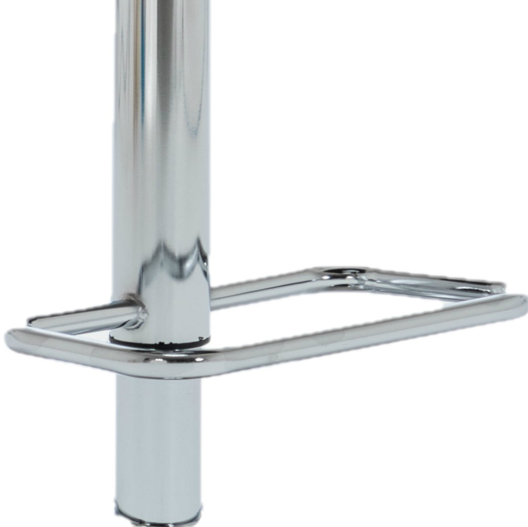 BTExpert Modern Nedaa Velvet Adjustable 36–44" High Back Bar Stools Grey Upholstered - Set of 2