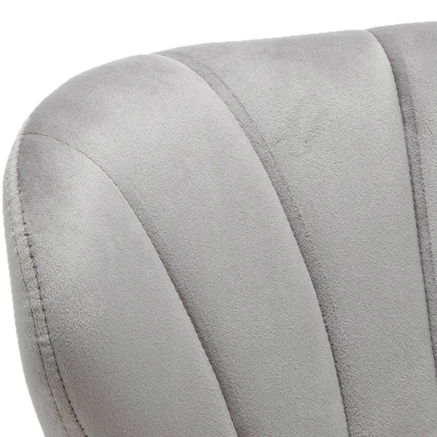 BTExpert Modern Nedaa Velvet Adjustable 36–44" High Back Bar Stools Grey Upholstered - Set of 2