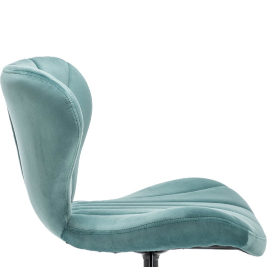 BTExpert Velvet Upholstered Office Task Chair, Plush Vanity & Conference Seating