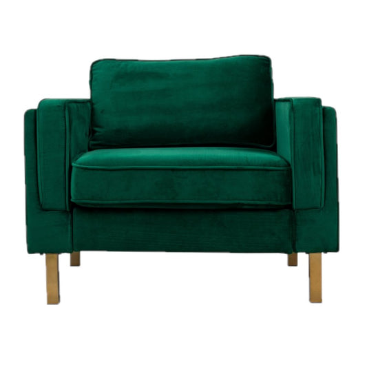 Green Velvet Arm Chair