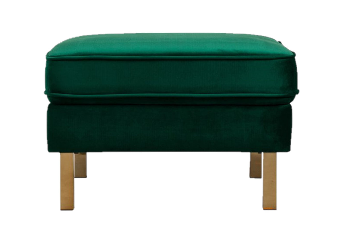 Upholstered Rectangular Ottoman Bench Footrest Stool Coffee Table Footrest Stool Coffee Table Green