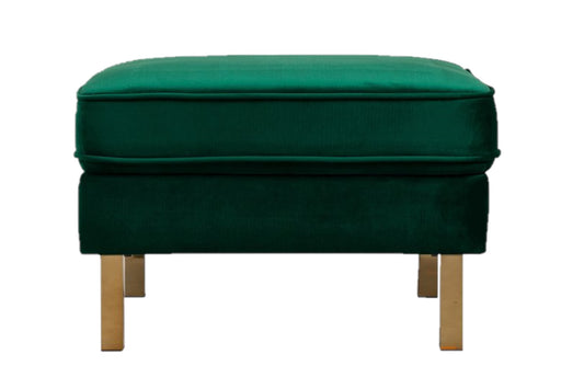 Upholstered Rectangular Ottoman Bench Footrest Stool Coffee Table Footrest Stool Coffee Table Green