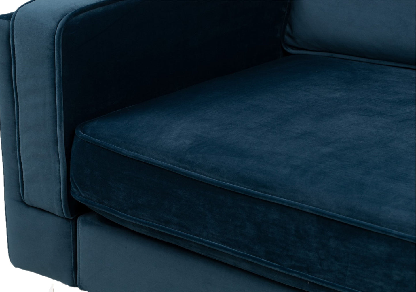 BTExpert Blue Velvet Arm Chair