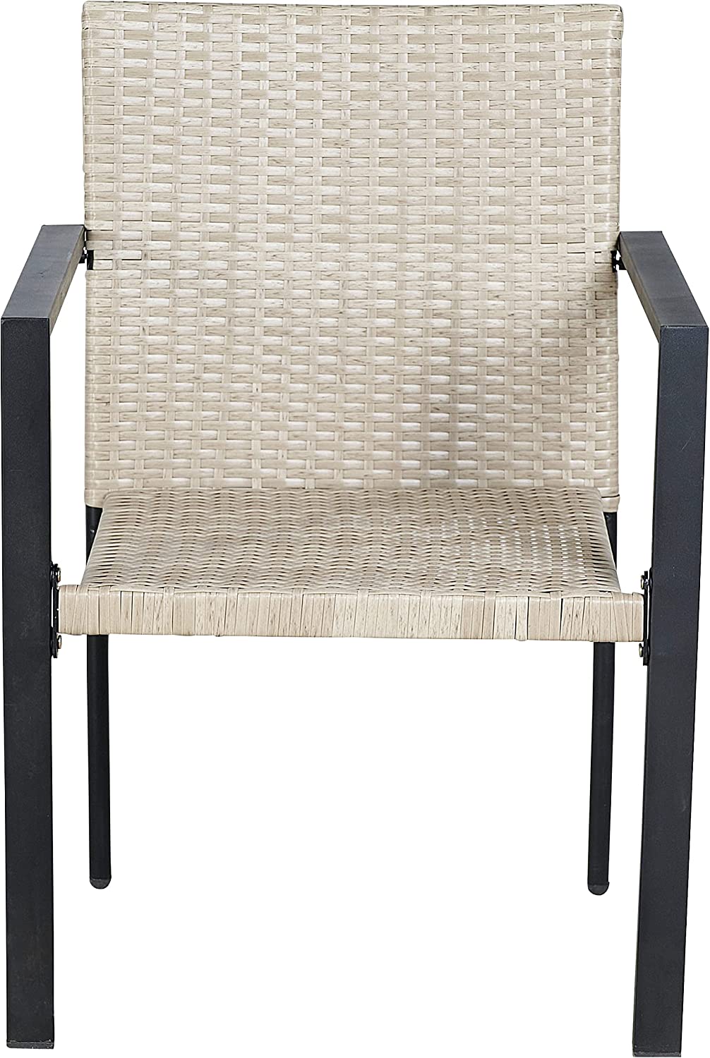 BTExpert Patio Outdoor Furniture Conversation Set with 2 Wicker Bistro Chairs - Set Of 2