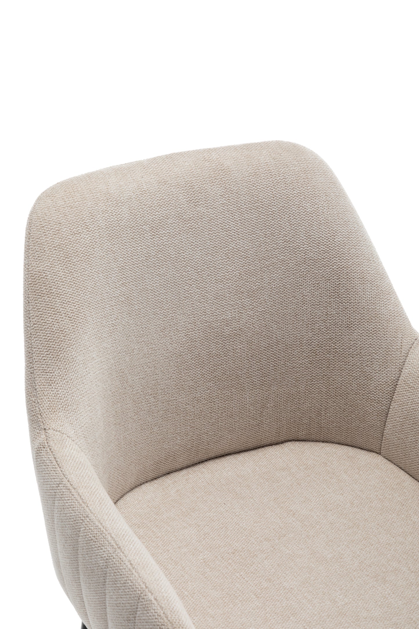 BTExpert Premium upholstered Dining 25" High Back Stool Bar Chairs, Beige fabric Barstools - Set of 2