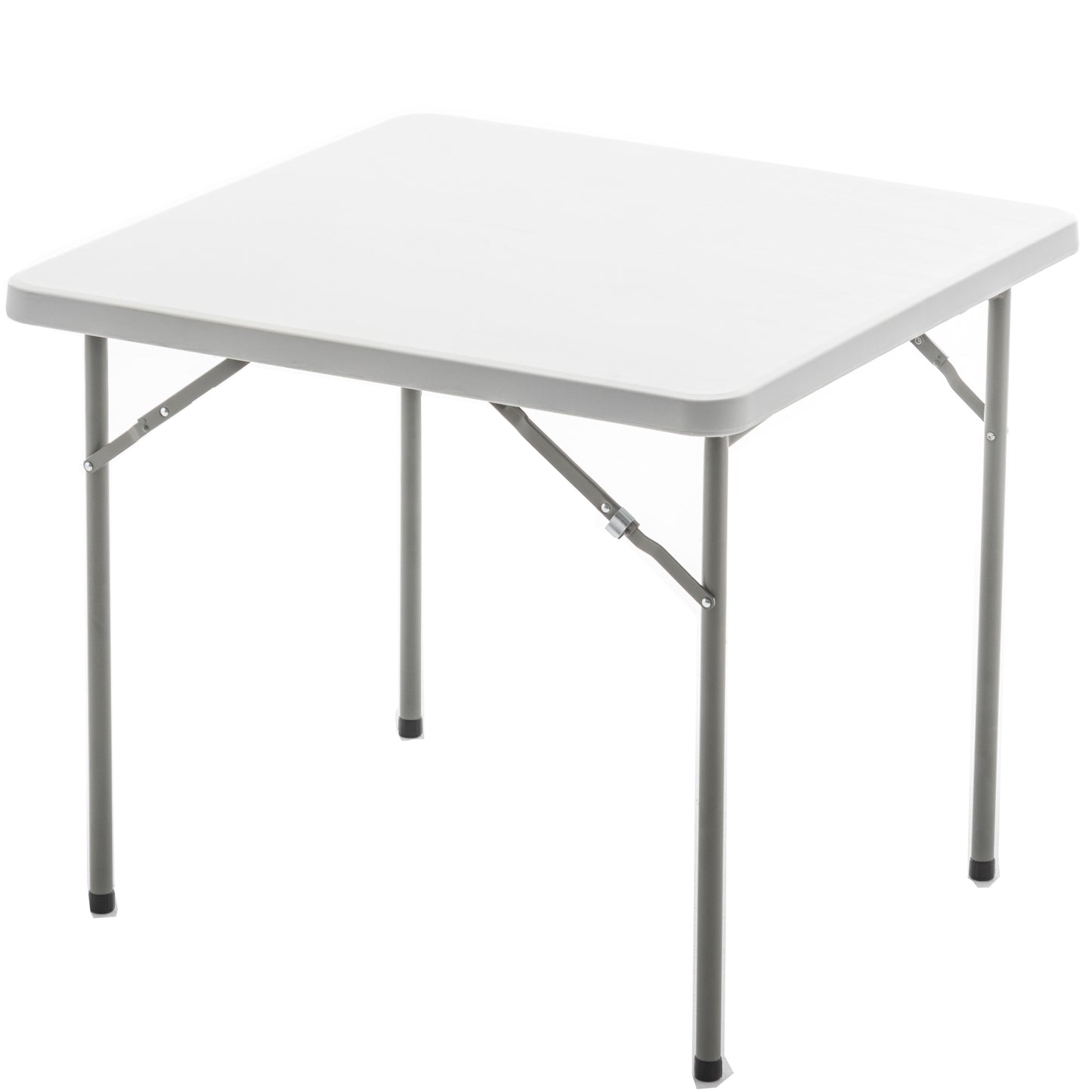 BTExpert 34" Square Granite White Plastic Folding Table Portable for home indoor outdoor lightweight - Set of 5