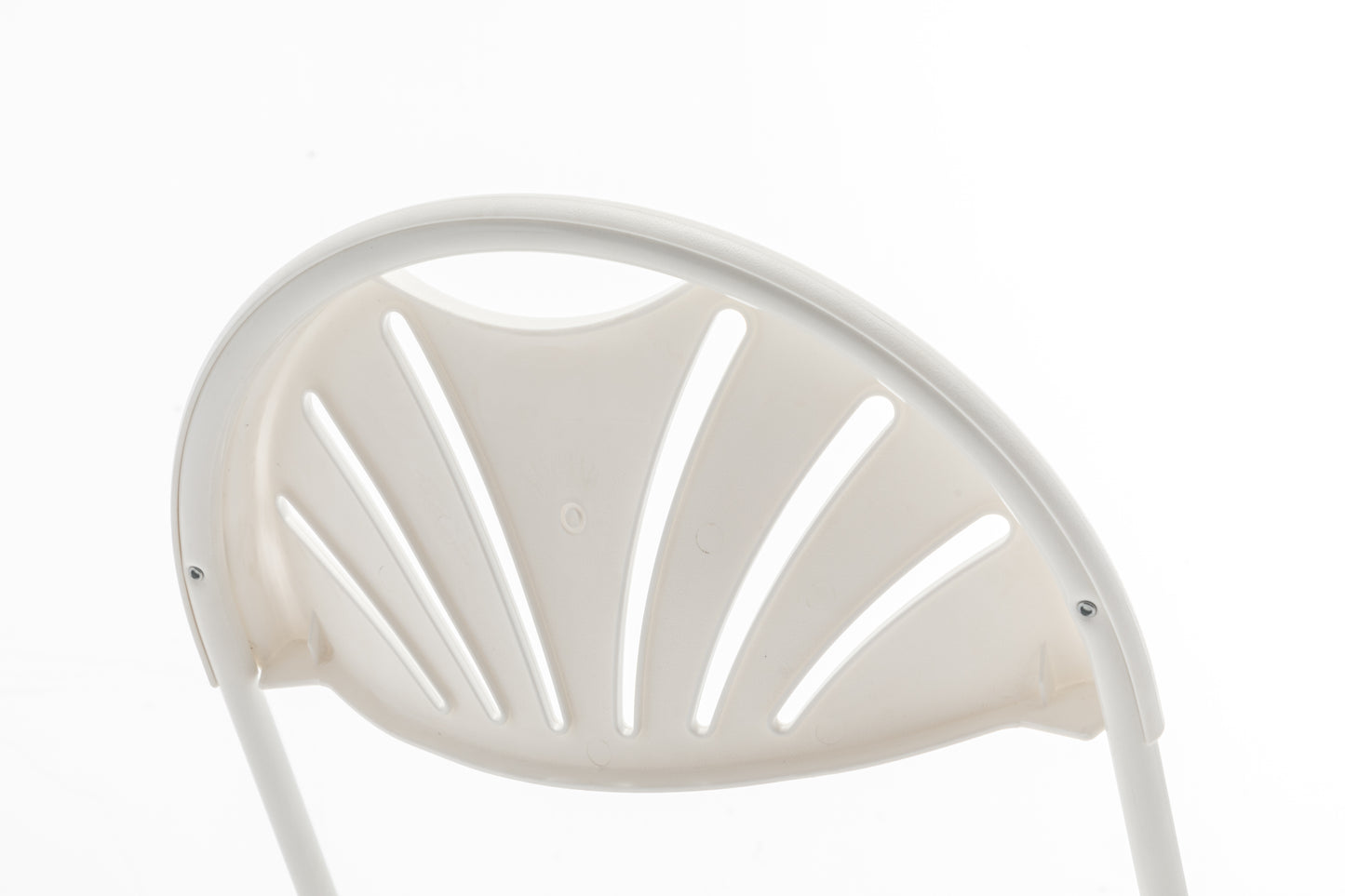 BTExpert White Plastic Folding Chair, Steel Frame, High Capacity, Lightweight, for Event, Wedding, Party - Set of 8
