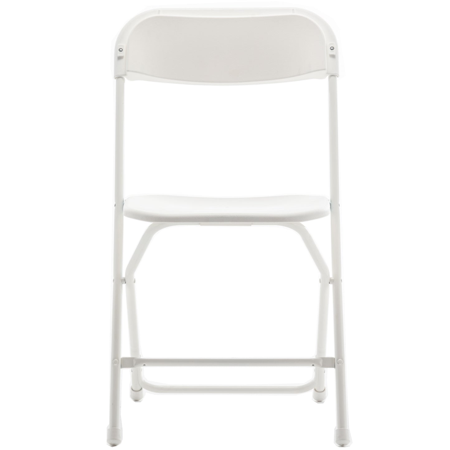 BTExpert White Plastic Folding Chair Steel Frame for Office Wedding Kitchen Dining School - Set of 10