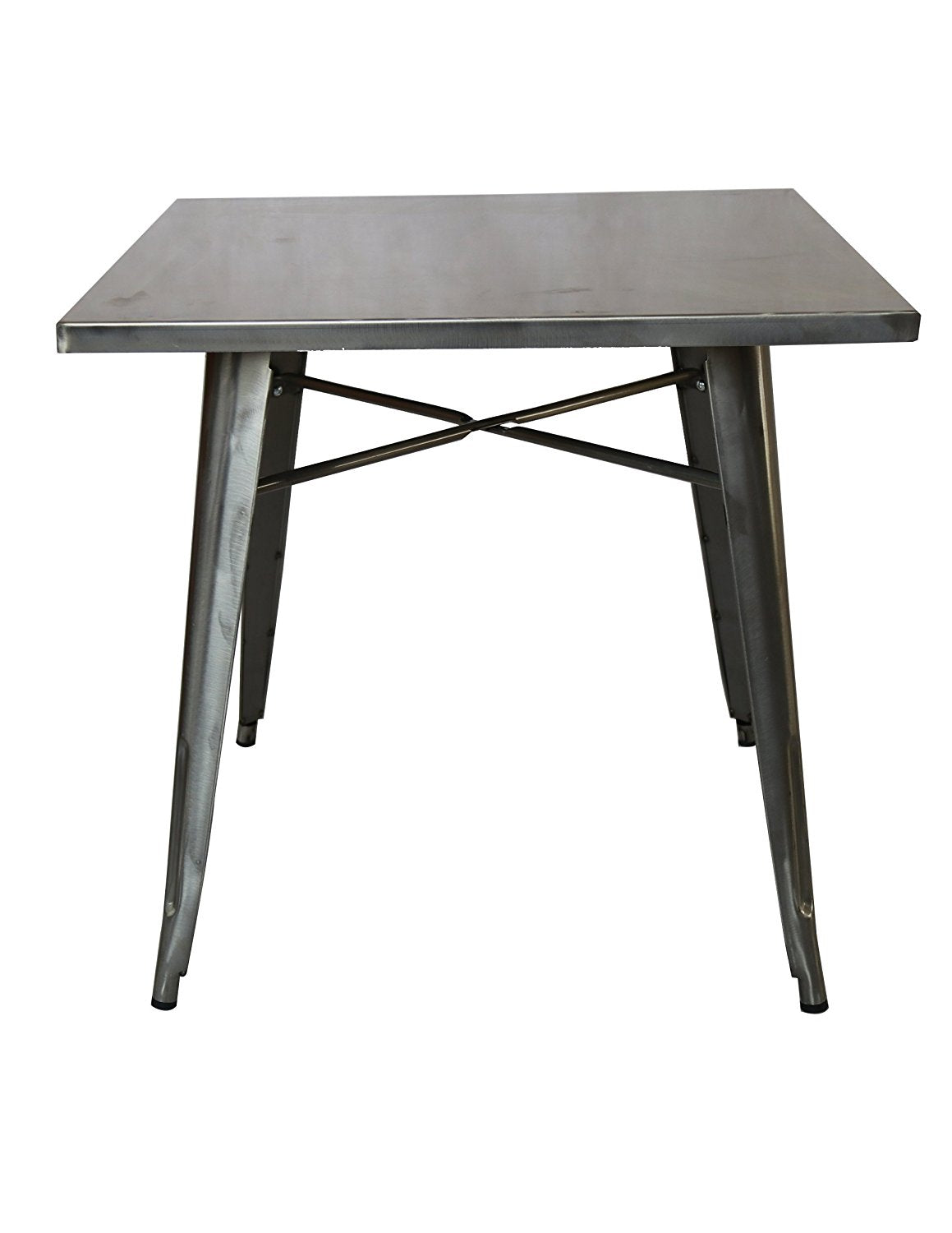 Industrial Antique Rustic Steel Metal 31.5" Sqaure Dining Table 31"H Restaurant