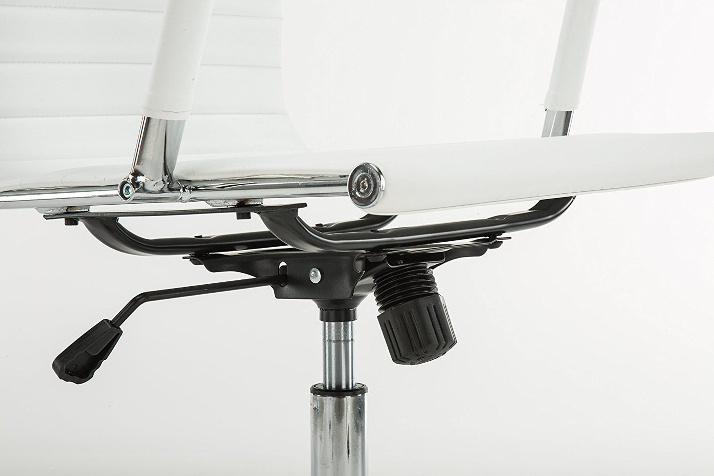 High Back Swivel Adjustable Office Executive Chair, Swivel, White