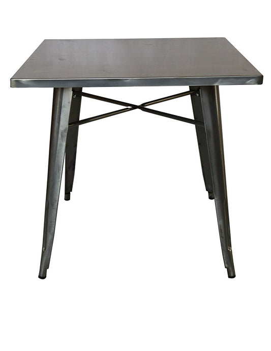 Industrial Antique Rustic Steel Metal 31.5" Sqaure Dining Table 31"H Restaurant