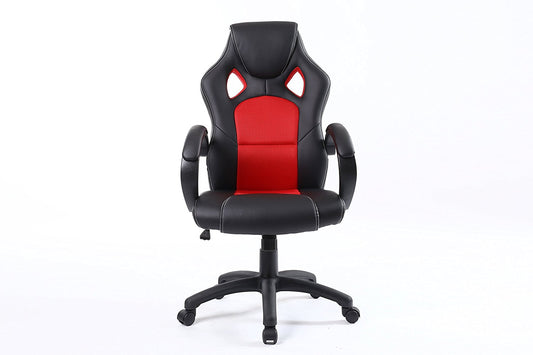 Gaming Tilt Swivel High back Leather Office Executive Chair - Red