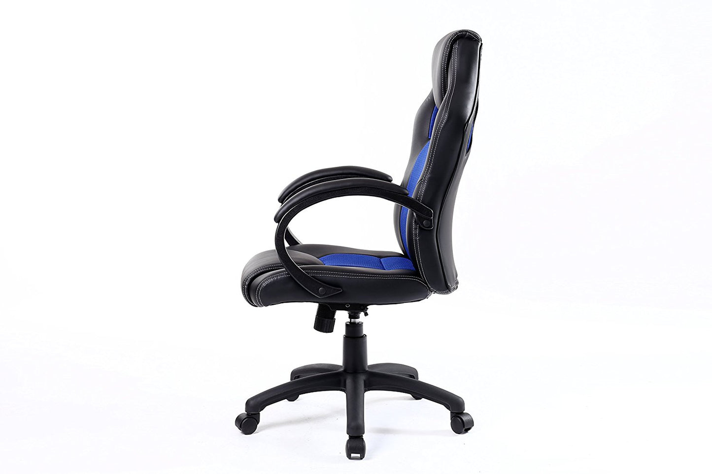 Ergonomic Gaming Tilt Swivel High Back Leather Office Executive Chair, Blue