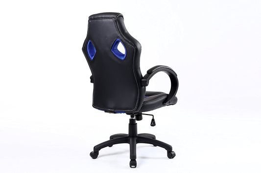 Ergonomic Gaming Tilt Swivel High Back Leather Office Executive Chair, Blue