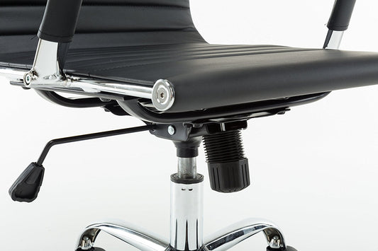 High Back Swivel Adjustable Office Executive Chair, Swivel, Black