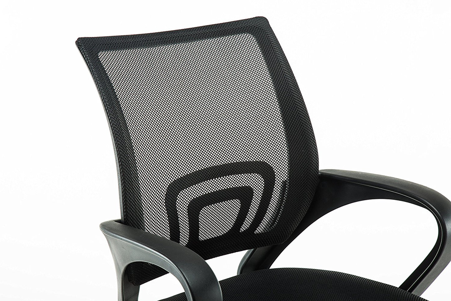 Ergonomic Mesh Mid back Computer Desk Office Chair, Black, Arm Chair