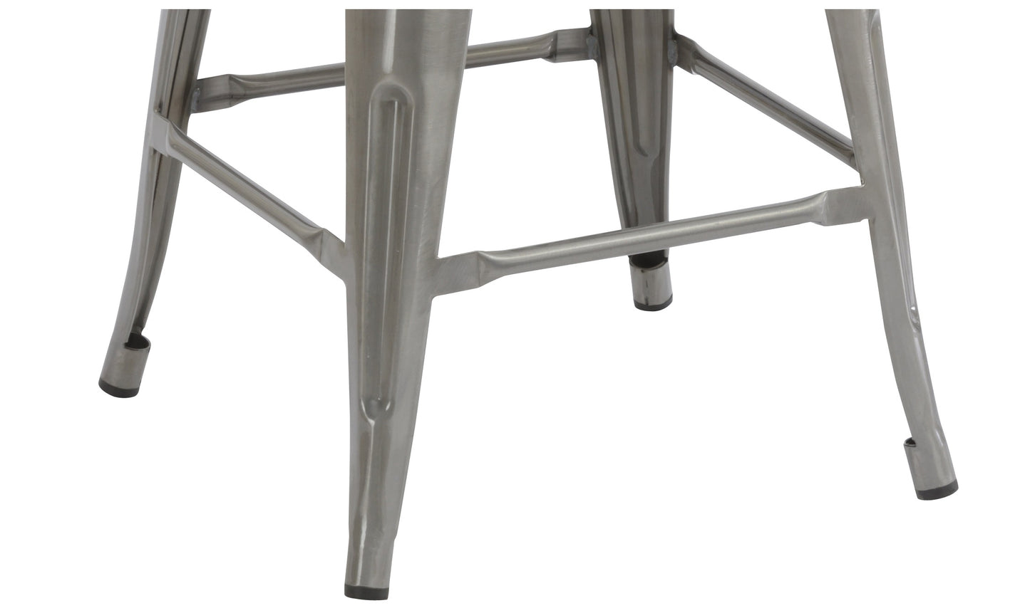 BTExpert 30" Industrial Clear Metal Antique Rustic height Bar Stool Chair High Back - Set of 4
