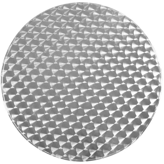 BTExpert 23.75" Round Steel Table + 3 Gray Flexible Sling Stack Chairs Indoor Outdoor Commercial Lightweight