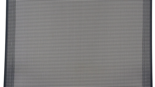 BTExpert 23.75" Square Table Steel Silver Aluminum + 2 Gray Sling Stack Chairs Indoor Outdoor Commercial Lightweight