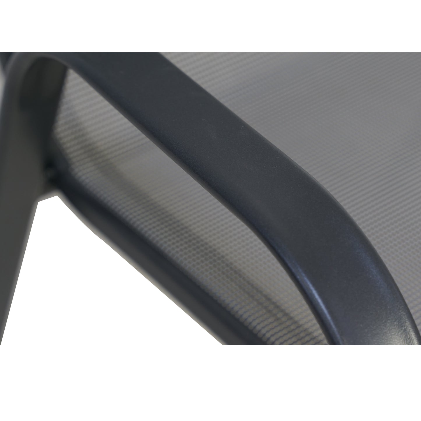 BTExpert Indoor Outdoor Gray Restaurant Flexible Sling Stack Chairs, Metal Frame - Set of 4