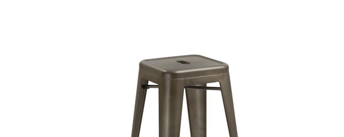 BTExpert 30" inch Industrial Metal Antique Copper Distressed Counter Bar Stool - Set of 2