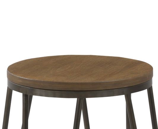 BTEXPERT 5082-4 Round Bistro Dining Stools Chair, 30, Kate and Laurel Tully Backless Modern Wood