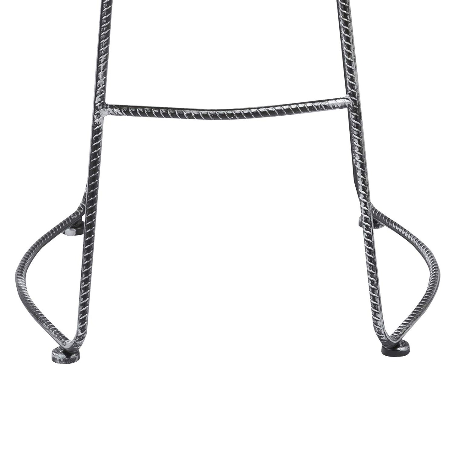 BTEXPERT Industrial 30" Antique Rebar Counter Bar Height Bistro Pub Stool saddle Wood 2pc
