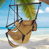 Hammock Hanging Chair Air Deluxe Sky Swing Outdoor Chair Solid Wood 250lb