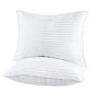 Queen Bed Pillows Set of 2 – 250 Thread Count Soft & Fluffy Down Alternative Pillows, Cooling Breathable Cotton Cover, Hotel-Quality Support for All Sleep Positions (20"x28")