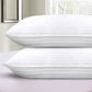 Queen Bed Pillows Set of 2 – 250 Thread Count Soft & Fluffy Down Alternative Pillows, Cooling Breathable Cotton Cover, Hotel-Quality Support for All Sleep Positions (20"x28")