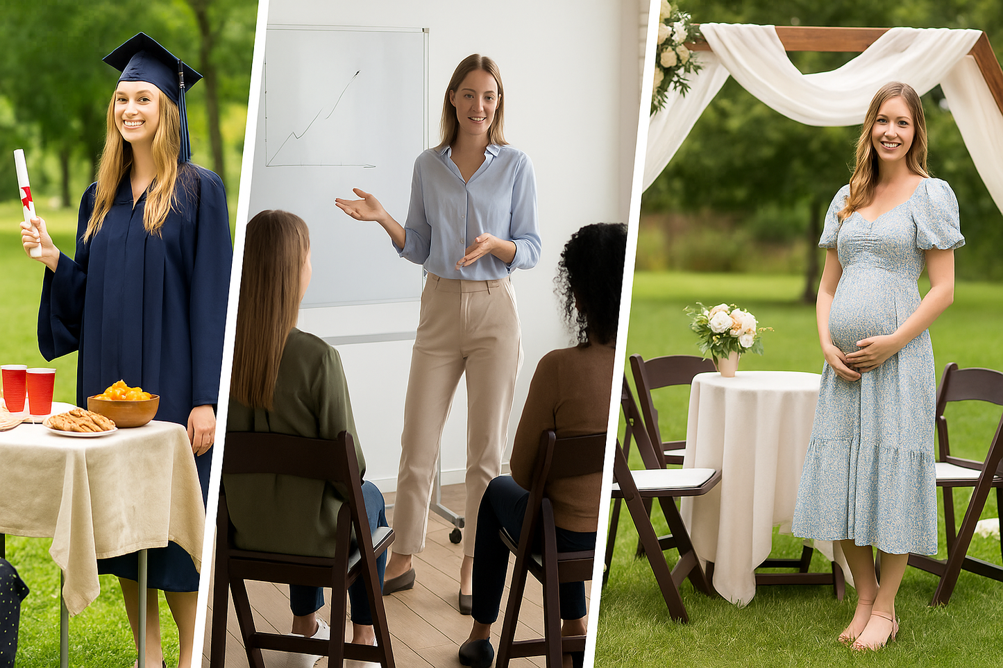 BTEXPERT SET of 4 Resin Folding Chair Vinyl Padded Seat Indoor Outdoor Lightweight Set for Home Event Party Picnic Kitchen Dining Church School Weddings- brown