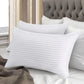 Queen Bed Pillows Set of 2 – 250 Thread Count Soft & Fluffy Down Alternative Pillows, Cooling Breathable Cotton Cover, Hotel-Quality Support for All Sleep Positions (20"x28")