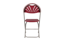 Red Plastic Folding Chair Fan Back- In Store Only