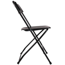 BTExpert Black Plastic Folding Chair Steel Frame Commercial High Capacity Event Chair lightweight Set for Office Wedding Party Picnic Kitchen Dining Church School Set of 20