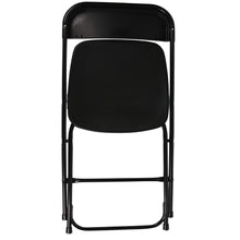 BTExpert Black Plastic Folding Chair Steel Frame Commercial High Capacity Event Chair lightweight Set for Office Wedding Party Picnic Kitchen Dining Church School Set of 20