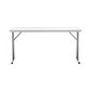 BTExpert 5-Foot - 60" - Long White Plastic Folding Seminar Training Portable Table