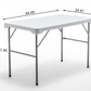 BTExpert 3-Piece Set Plastic Portable Folding Beer Picnic Table & Two Benches Seats Foldable