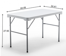 3-Piece set Plastic Portable Folding Beer Picnic Table & two Benches Seats foldable Carrying Handle Heavy Duty White Party RV Patio Dining Event Camping Outdoor Activity Commercial Family Home Garden