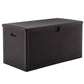 BTExpert 150 Gallon Large Deck Box, Outdoor Storage Box for Garden Tools Sports Equipment Lockable - Set of 2