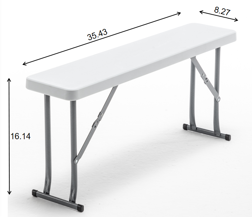 Portable folding bench clearance