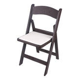 BTEXPERT Resin Folding Chair Vinyl Padded Seat Indoor Outdoor Lightweight Set for Home Event Party Picnic Kitchen Dining Church School Weddings- Brown