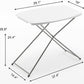 BTExpert Personal Folding Utility Table 2.5ft 29"x19", Adjustable Height, Lightweight, Portable, Picnic Camping Office Home Party Indoor Outdoor