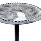 BTExpert - Birdbath Stone Gray 28" Height Outdoor Garden Decor Vintage Solar Pump Bird With Multiple Nozzles