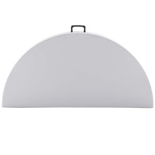 BTEXPERT White 4 Ft 48inch Round Plastic Folding Table Commercial Portable For Banquet Dining Wedding Party Events Home Kitchen Patio Backyard Indoor Outdoor, Set of 2