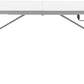 BTExpert 6ft Fold-in-Half Folding Utility Table 72"x29.5", Lightweight, Portable with Carrying Handle for Indoor Outdoor - Set of 5