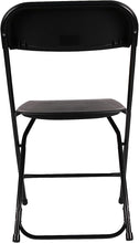 100 Black Plastic Folding Chairs Steel Frame Commercial High-Capacity Event lightweight for Office Wedding Party Picnic Kitchen Dining School Set of 100