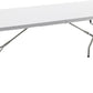 BTExpert Fold-in-Half Utility Table 6ft 72"x29.5", Lightweight, Portable with Carrying Handle, Home Party Wedding Event, Easy to Clean, Indoor Outdoor
