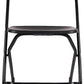 BTExpert Black Plastic Folding Chair, Steel Frame, High Capacity – Lightweight Event Seating for Office, Wedding, Party, School - Set of 10