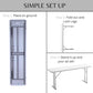 BTExpert 6-Foot - 72" long White Plastic FoldingTable Portable 18" Wide, 29" High, indoor outdoor lightweight - Set of 10